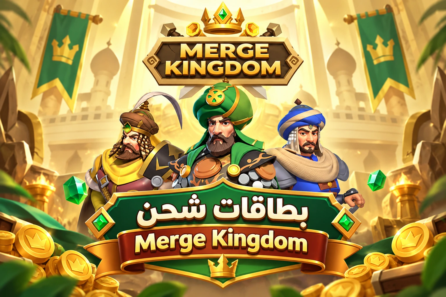 بطاقات شحن لعبة يلا فزعة - Merge Kingdoms Gift Cards